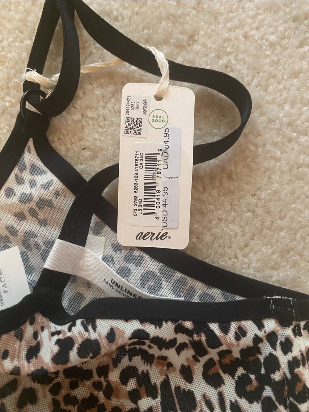 Aerie smoothez unlined 34D underwire bra NWT - Picture 5 of 6